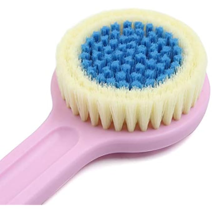 Ruilogod Pink Round Head Soft Bristle Plastic Body Brush Bath Shower Scrubber (id: 404 34a cb4 b78 30c - Image 3